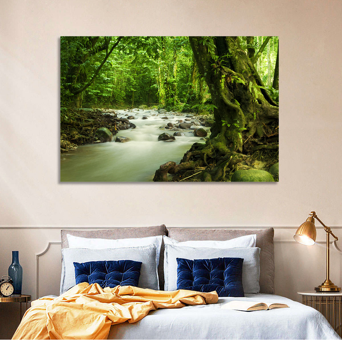 Emerald Rainforest River Wall Art