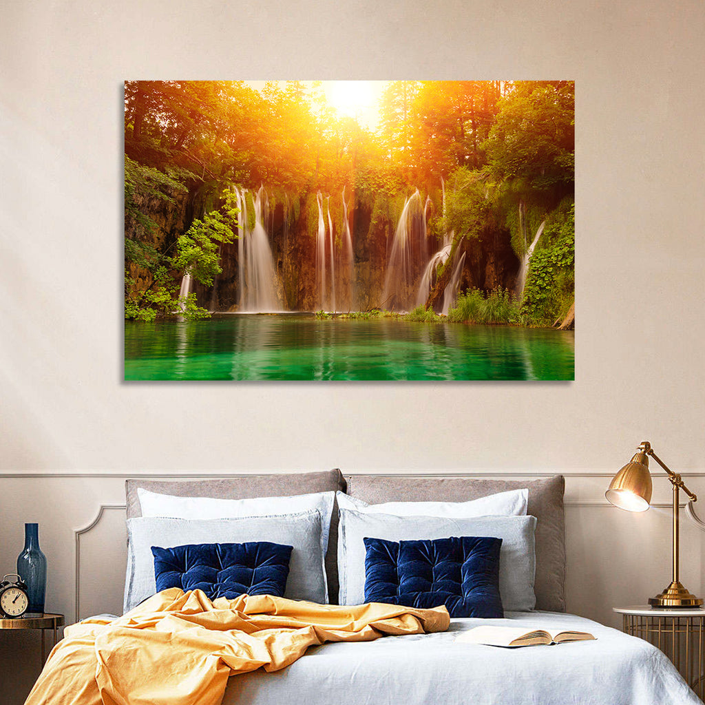 Plitvice Lakes Waterfalls Wall Art