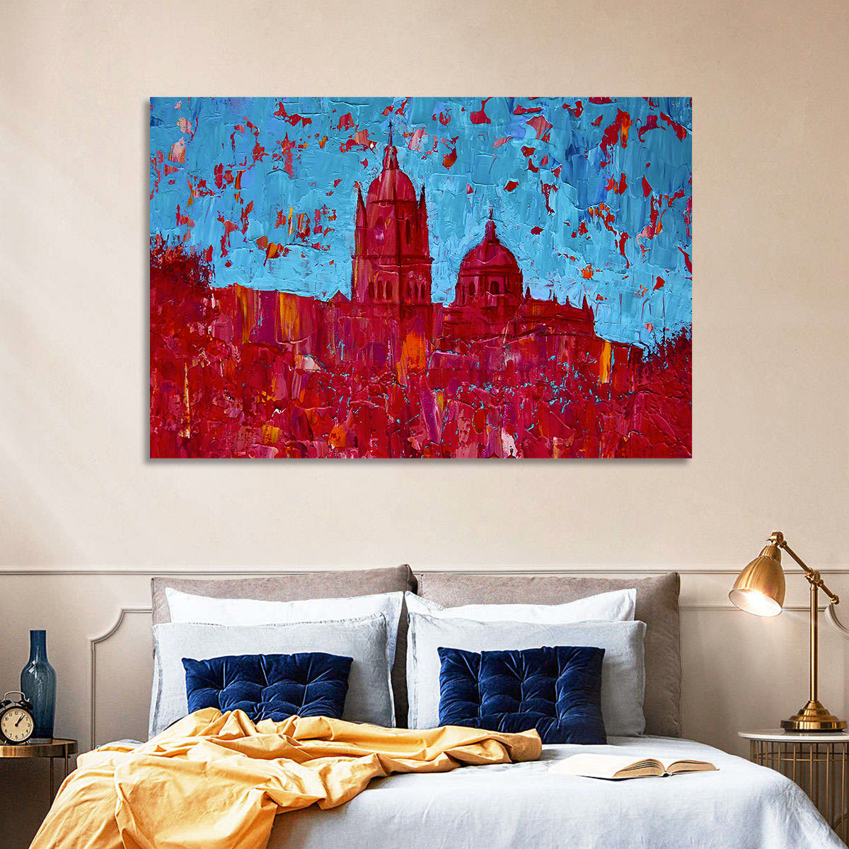New Cathedral of Salamanca Wall Art in a room, landscape
