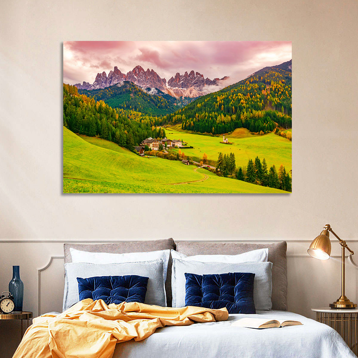 St Johann Church, Santa Maddalena Wall Art in a room, landscape