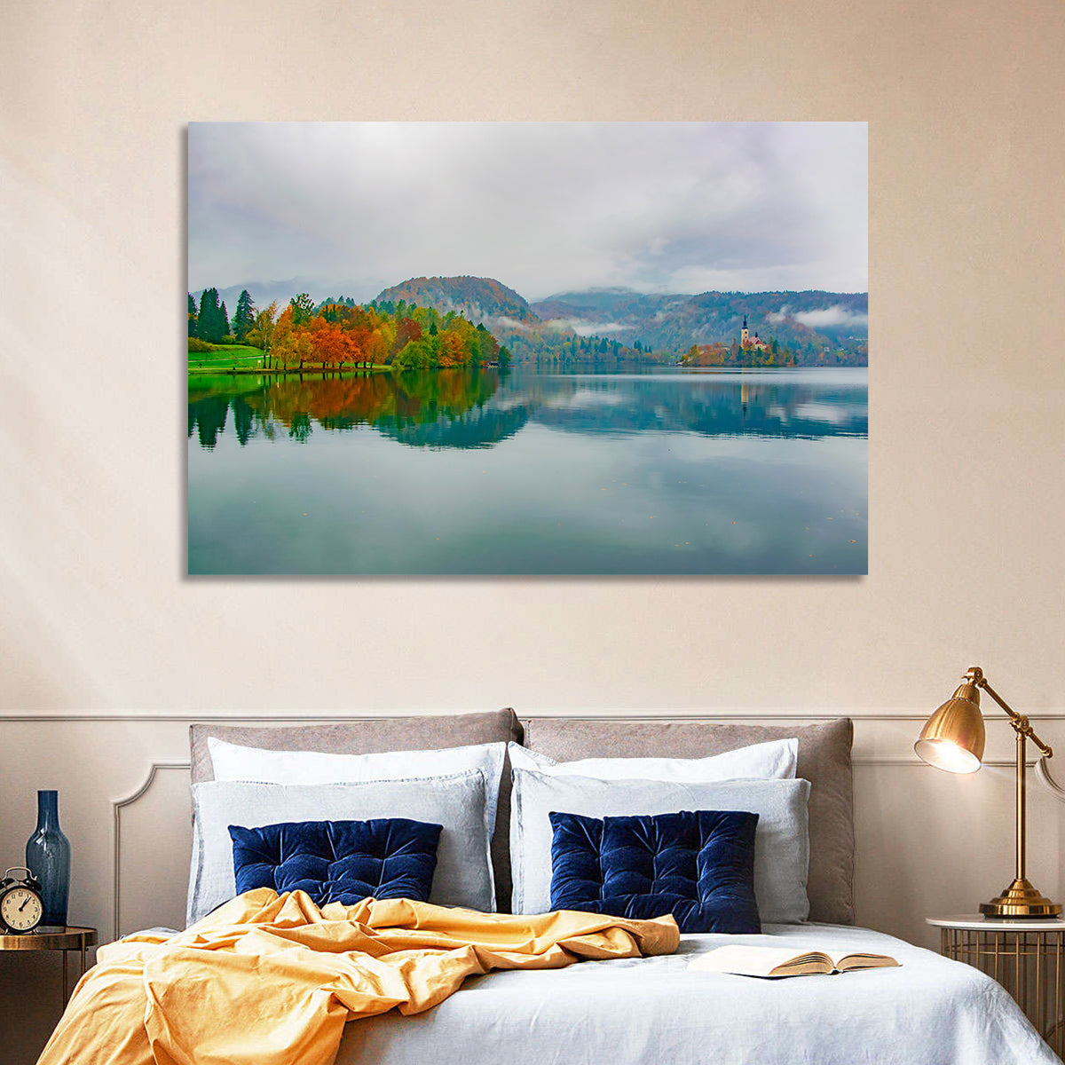 Lake Bled Island Wall Art