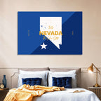 Nevada Map the Silver State Wall Art