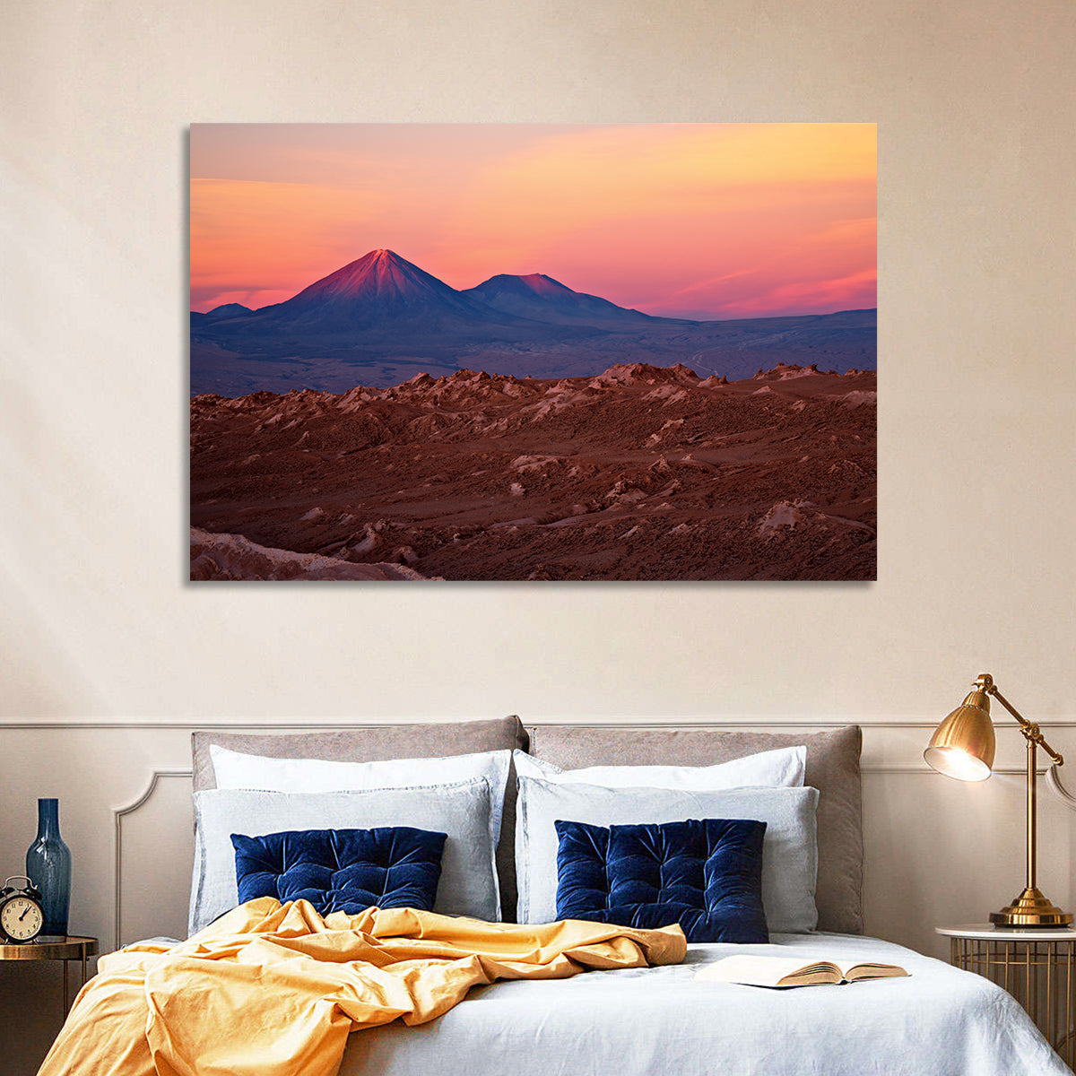 Valle De La Luna, Licancabur Volcano Wall Art in a room, landscape