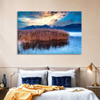 Lake Obersee Reeds at Dusk Wall Art