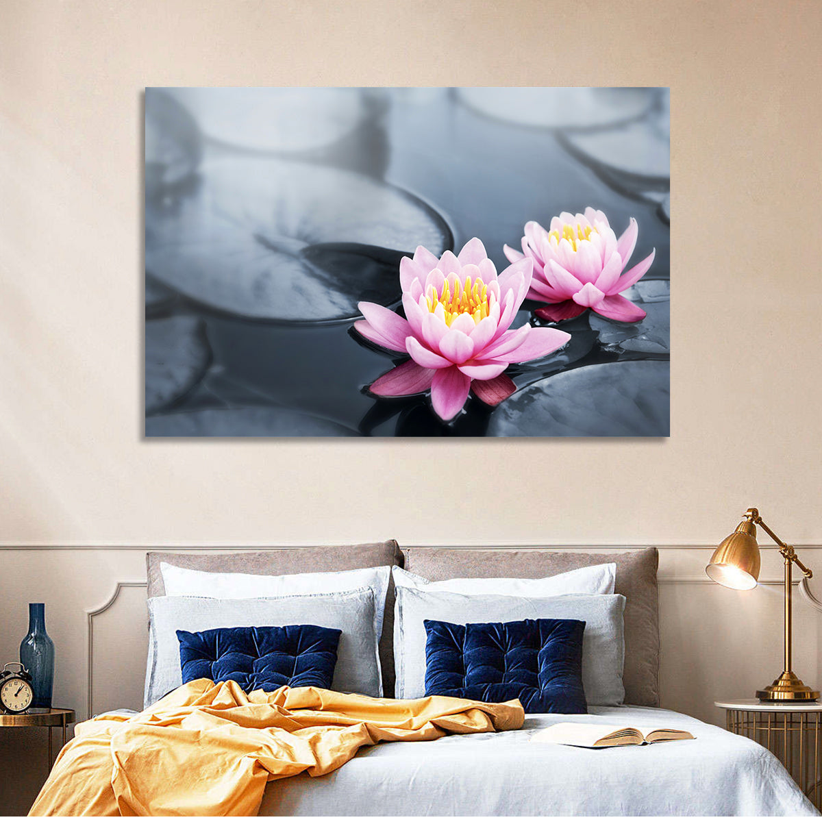 Pink Water Lilies Wall Art