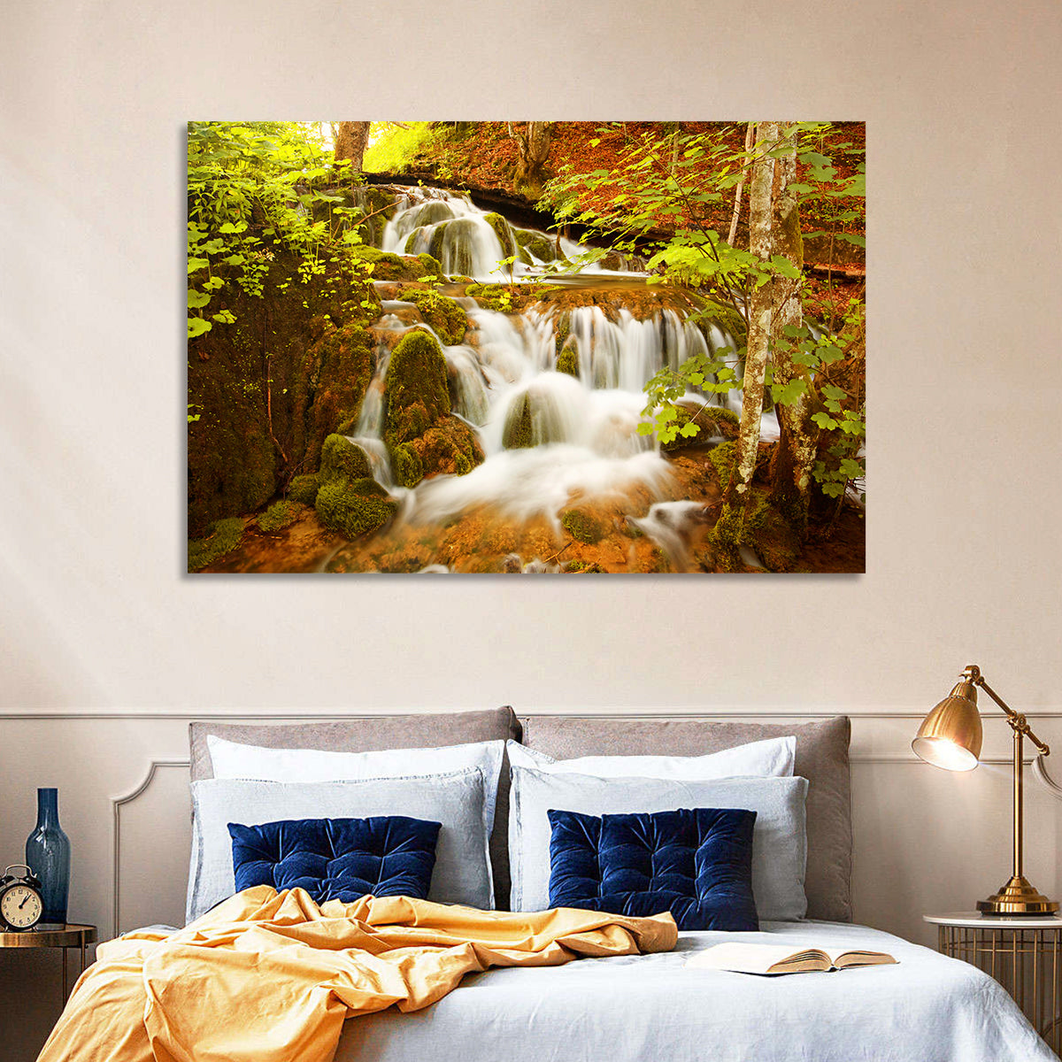 Plitvice Autumn Stream Wall Art