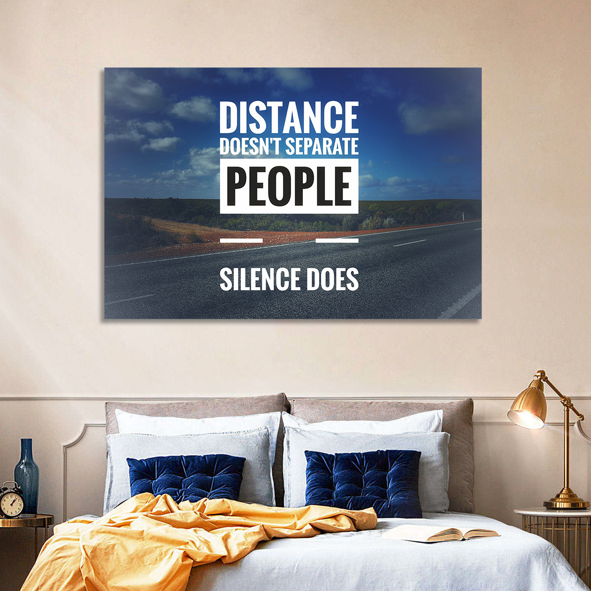 Silence Separates People Wall Art in a room, landscape