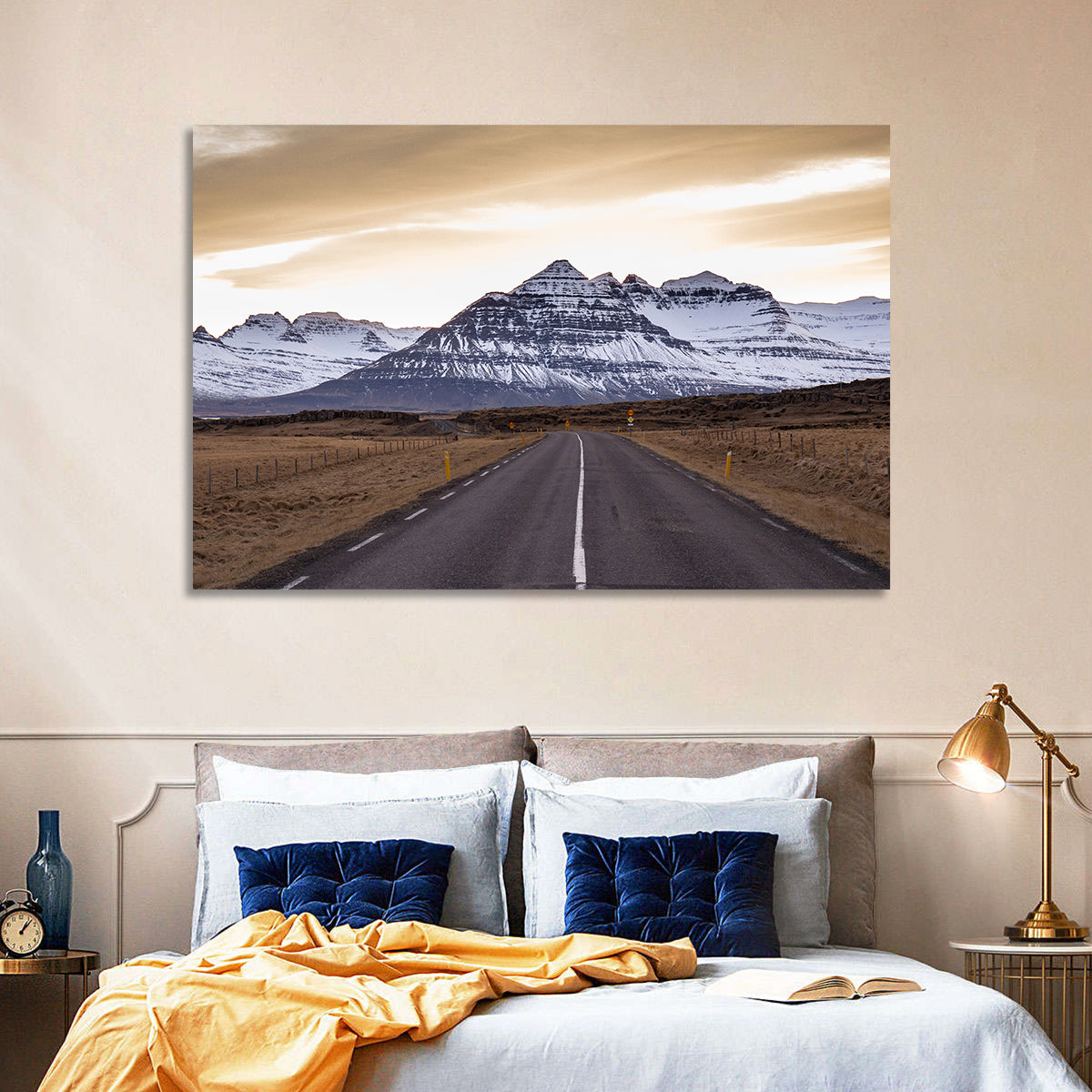 East Fjords Road at Dusk Wall Art