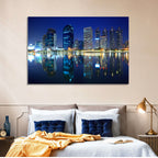 Benjakitti Park Night Skyline Wall Art
