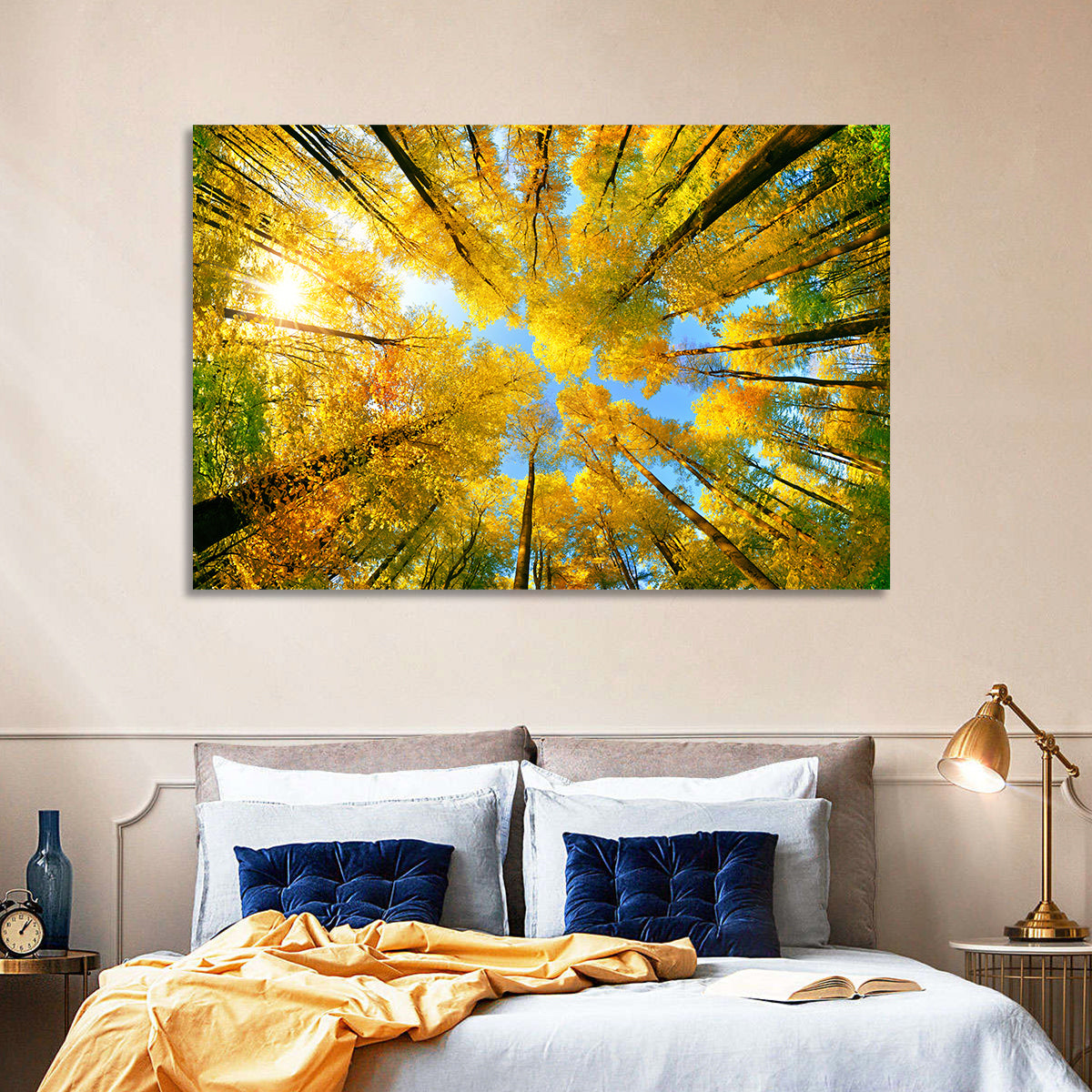 Golden Autumn Canopy Wall Art