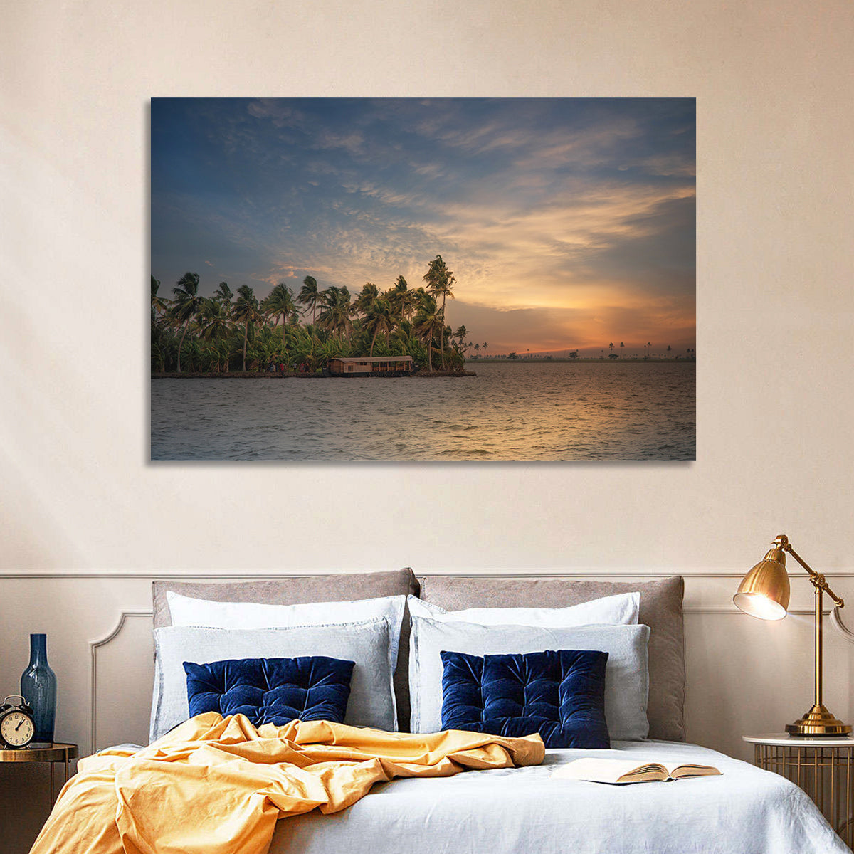Vembanad Lake Sunset Wall Art