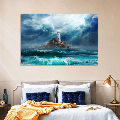 Island Lighthouse Wall Art