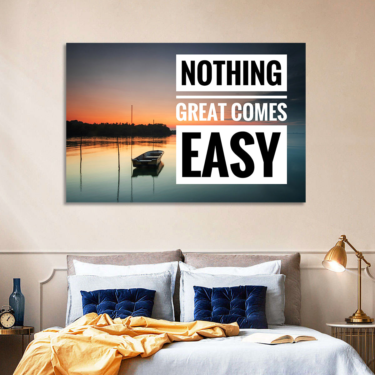 Nothing Great Comes Easy Wall Art