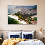 Ipanema Coast Aerial View Wall Art
