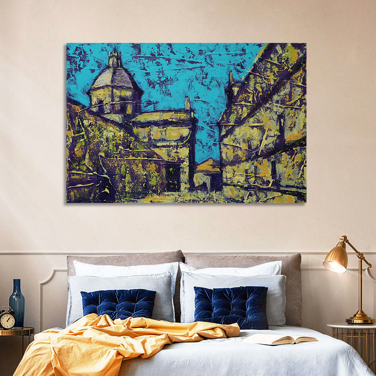 Las Agustinas Alleyway Abstraction Wall Art