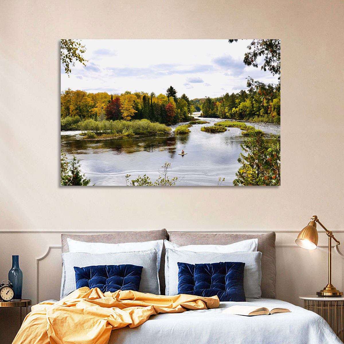 Tahquamenon River Autumn Scene Wall Art