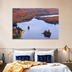 Lake Monroe Aerial with Islands Wall Art