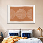 Terracotta Timelapse Circles Wall Art