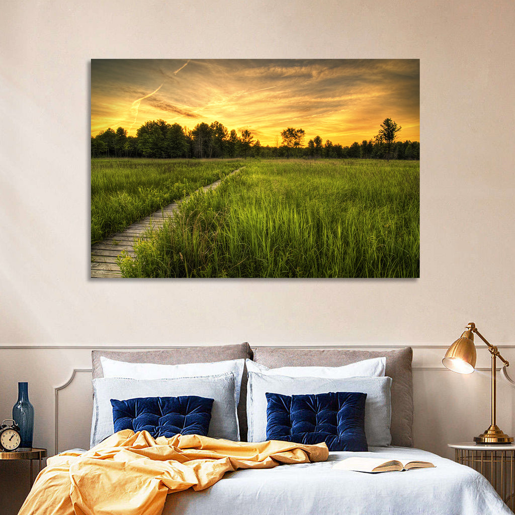 Irwin Prairie Boardwalk Sunset Wall Art