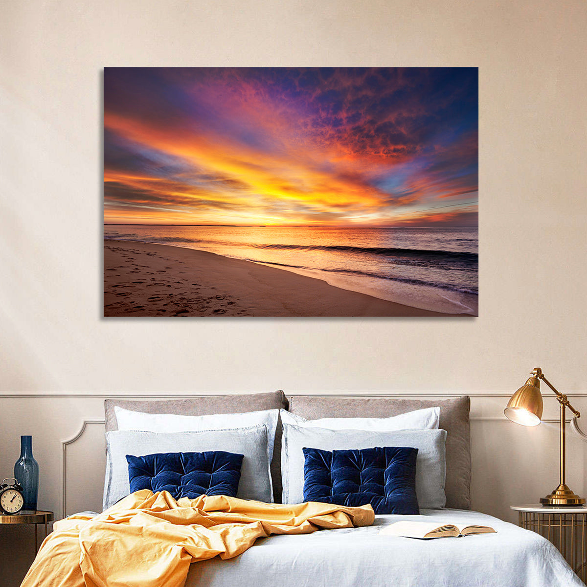 Maine Beach Sunrise Wall Art
