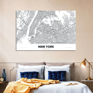 New York City Map Wall Art