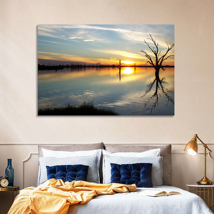 Murray River Sunset Wall Art