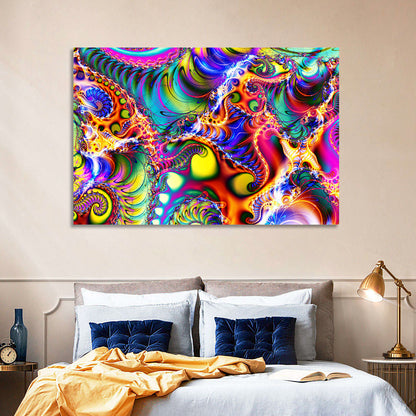 Digital Colored Abstract Wall Art