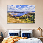 Oberon Lake Aerial Landscape Wall Art