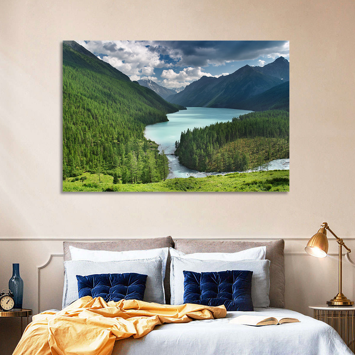 Kucherlinskoe Lake, Altai Wall Art in a room, landscape