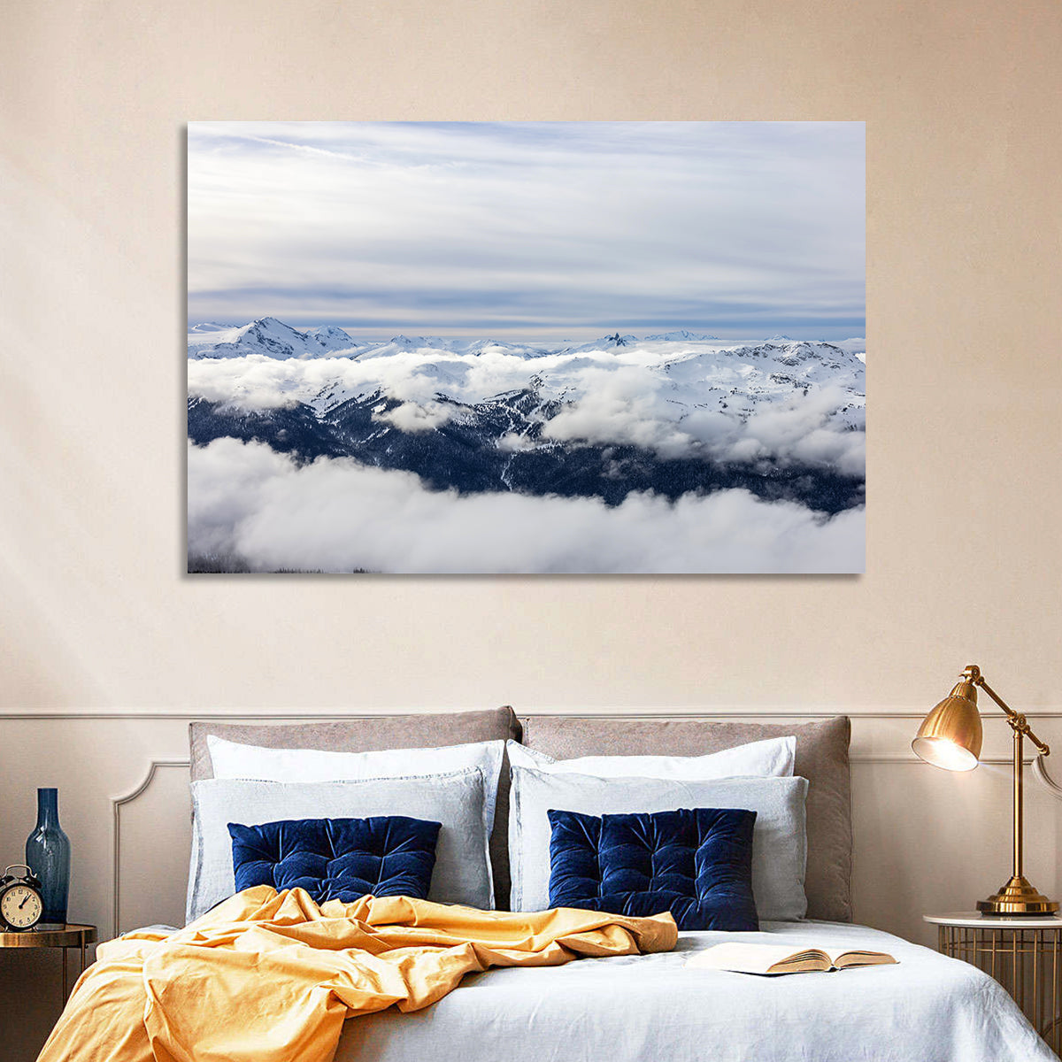 Snow-capped Whistler Peaks Wall Art