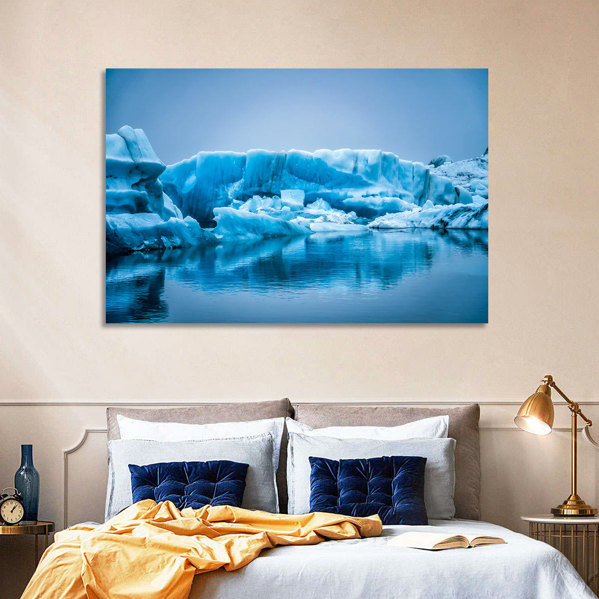 Icebergs in Jokulsarlon Wall Art