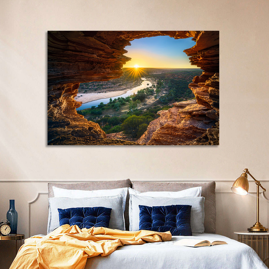 Nature's Window Sunrise, Kalbarri Wall Art