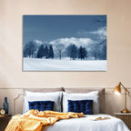 Snowy Field with Tracks Wall Art