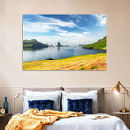 Tindhólmur and Drangarnir Coastal Bay Wall Art