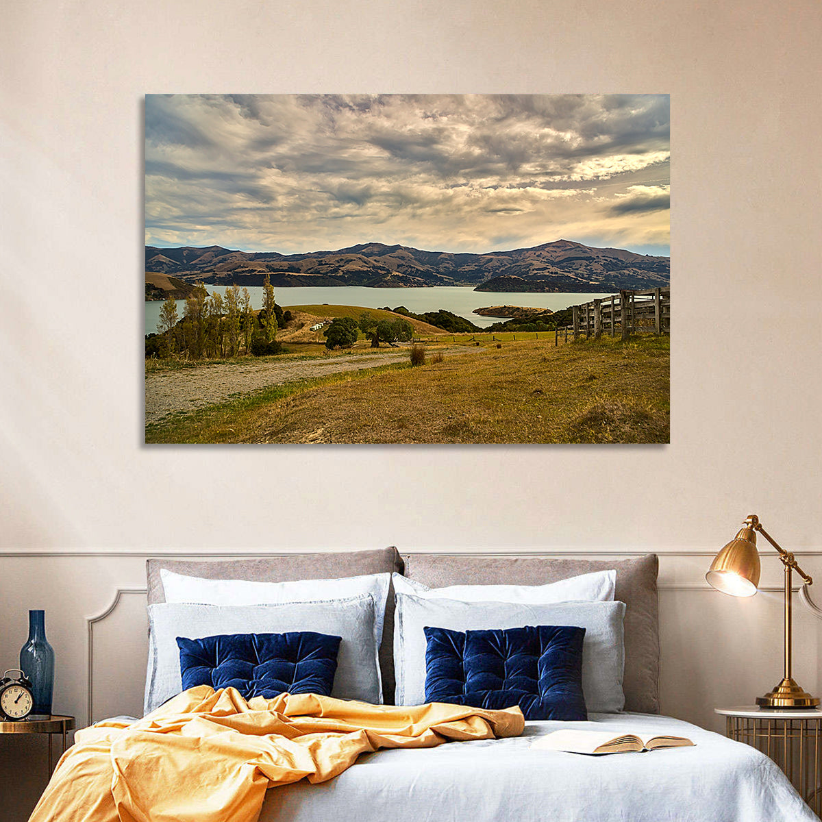 Akaroa Mountain Lake Wall Art