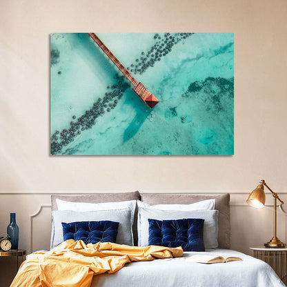 Caribbean Beach Pier Wall Art