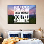 When You Know Your Worth, Golden Hour Wall Art