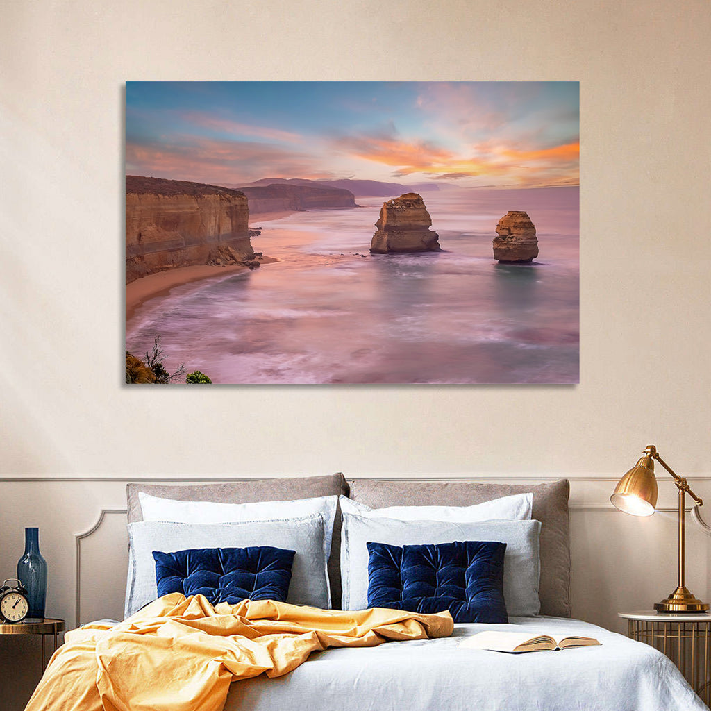 Twelve Apostles Sunset Sea Stacks Wall Art