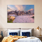 Sydney Harbour Bridge at Golden Twilight Wall Art