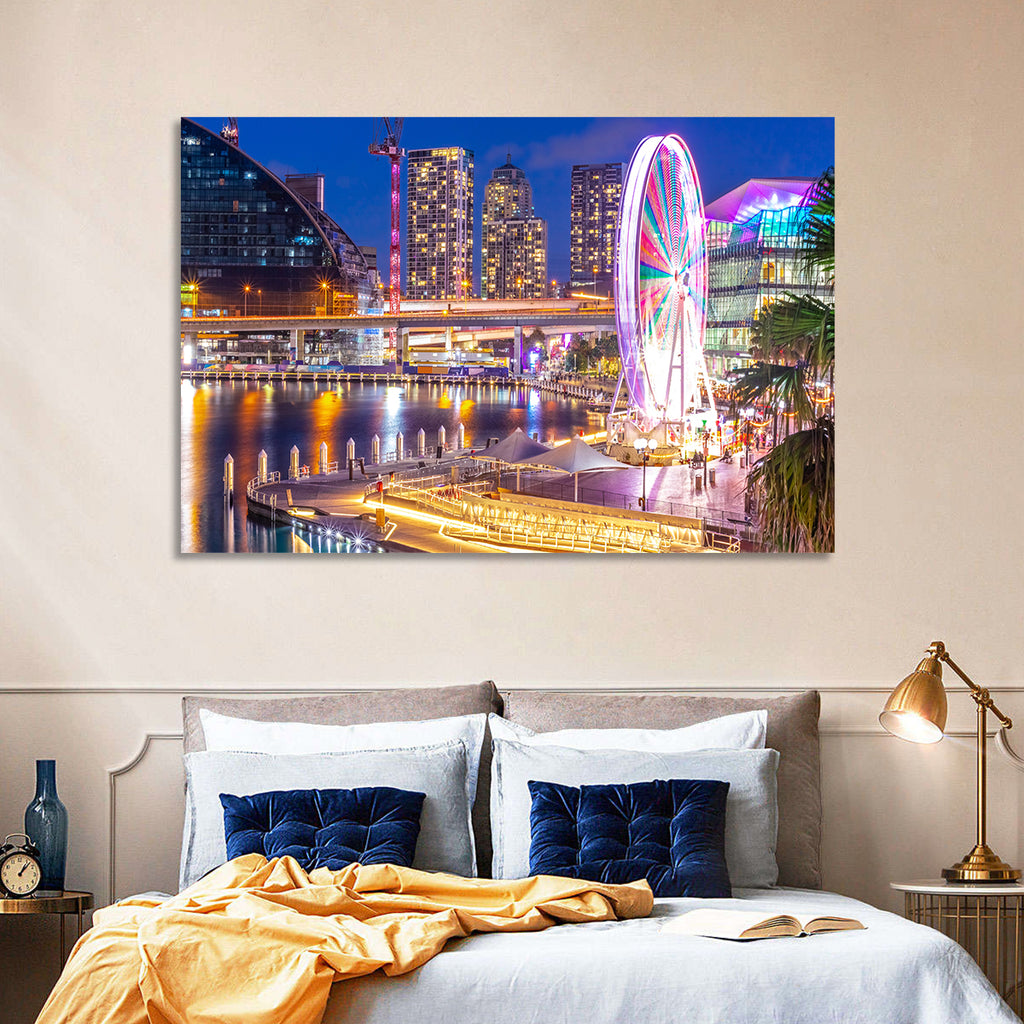 Darling Harbour Nightscape Wall Art