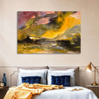 Coastal Storm Over Distant Water Wall Art