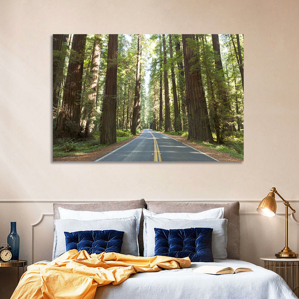 Giants Avenue Redwood Forest Road Wall Art