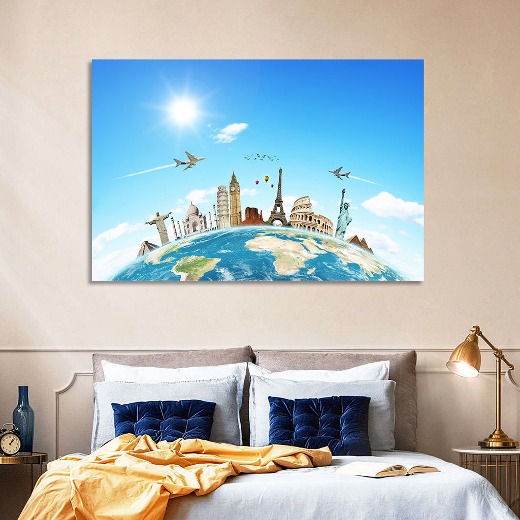 World Monuments Montage Wall Art