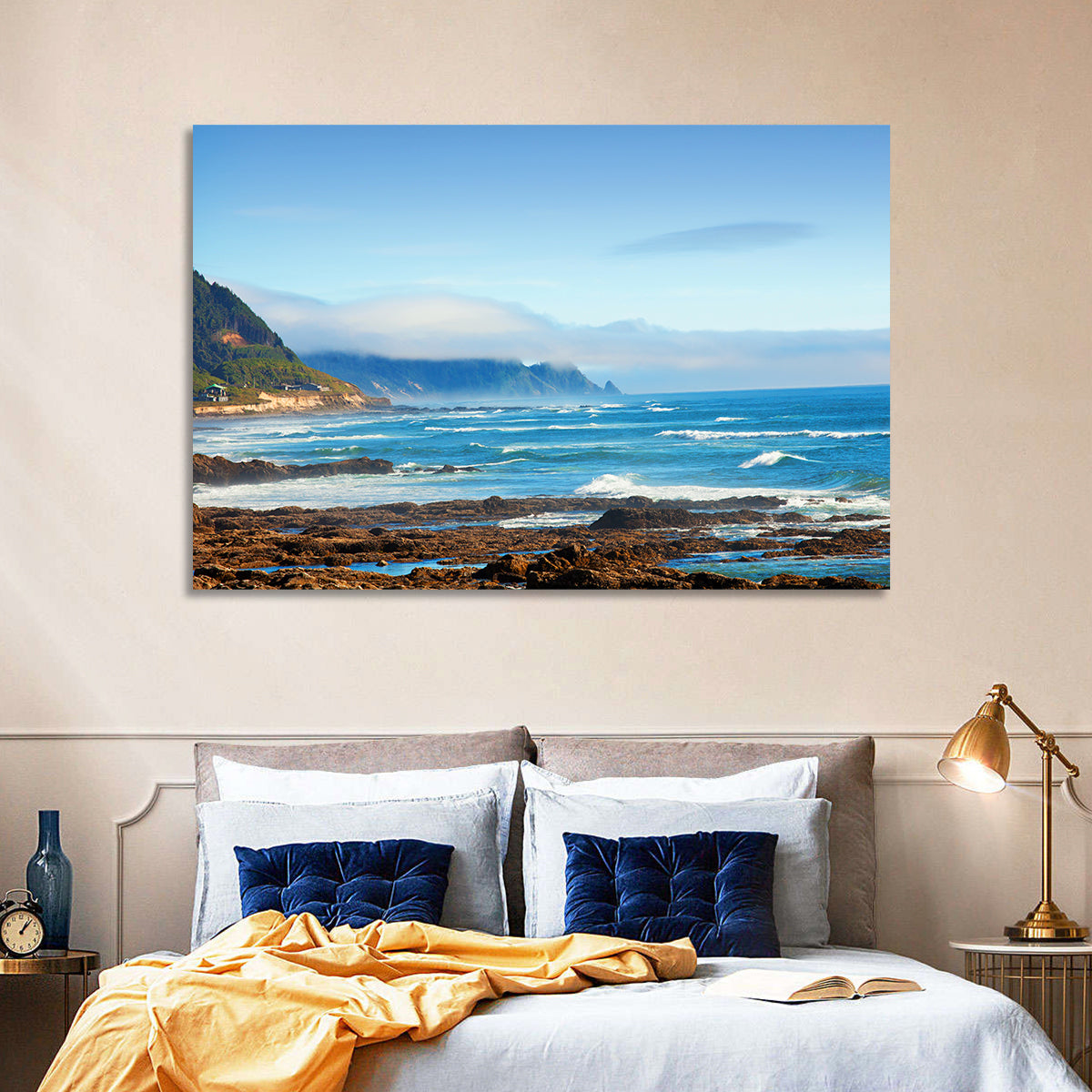 Misty Oregon Coast Tide Pools Wall Art