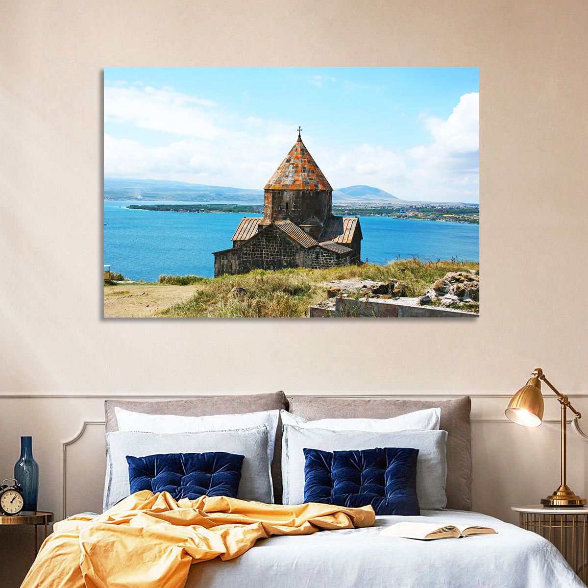 Sevanavank Monastery, Lake Sevan Wall Art in a room, landscape