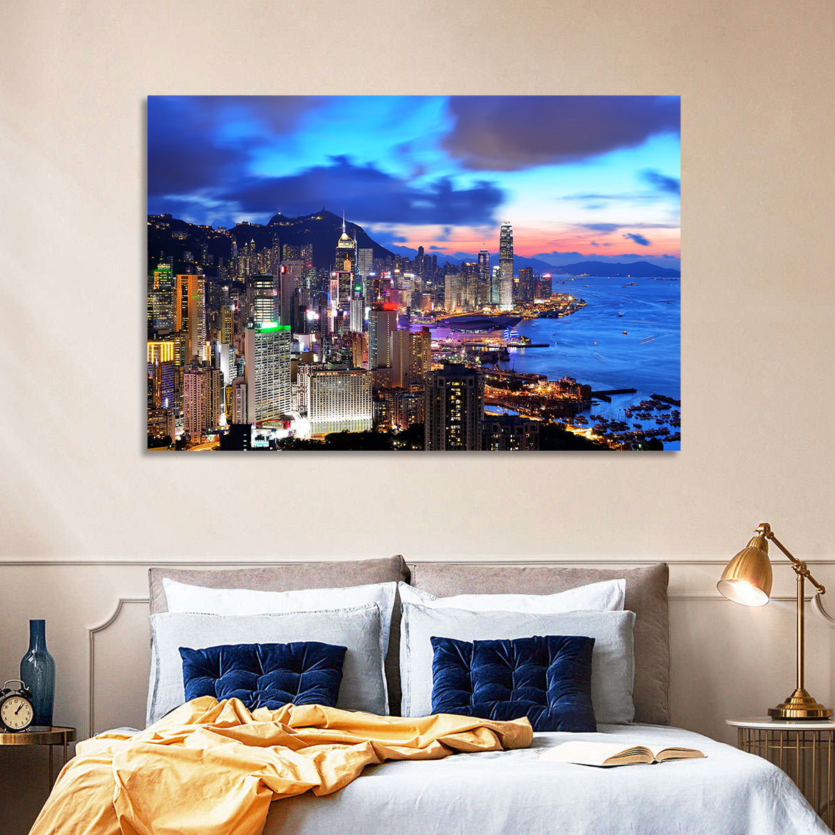 Hong Kong Coastal Skyline Wall Art