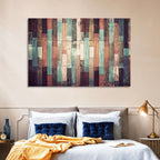 Sound Waves Wood Planks Wall Art