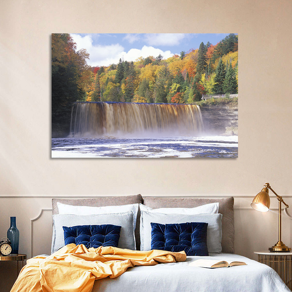 Tahquamenon Falls Autumn Waterfall Wall Art