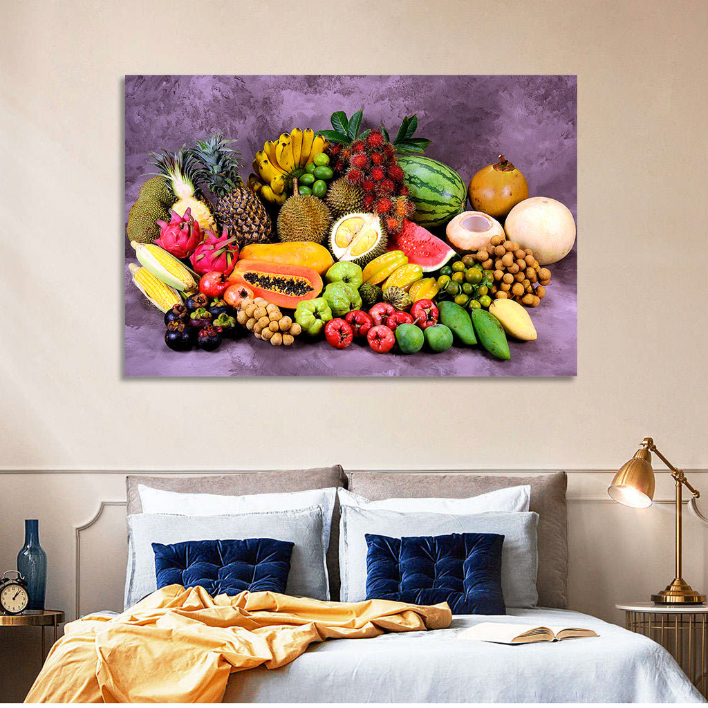 Tropical Fruit Still Life Wall Art