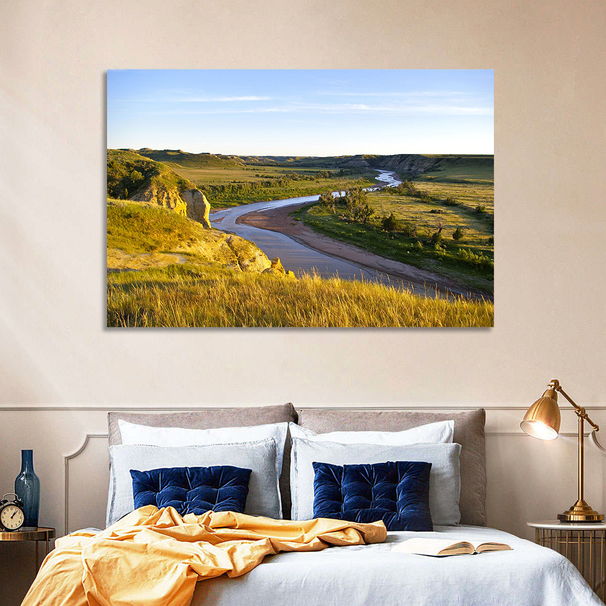 Little Missouri River Wall Art in a room, landscape